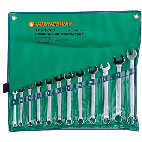 W26112S Набор ключей гаечных комбинированных в сумке, 8-22 мм, 12 предметов W26112S Набор ключей гаечных комбинированных в сумке, 8-22 мм, 12 предметов