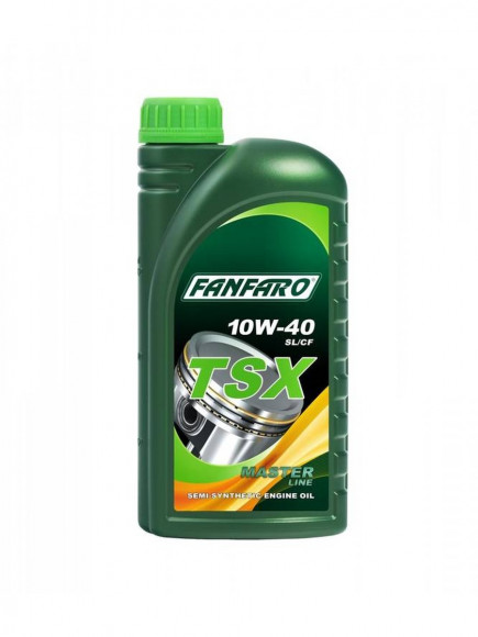 Масло мотор. полусинт. Fanfaro TSX SAE 10W40 API SL/CF 1л 1*20шт Масло мотор. полусинт. Fanfaro TSX SAE 10W40 API SL/CF 1л 1*20шт