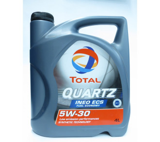 Масло мотор. TOTAL  5W30 QUARTZ INEO ECS (синтет) (4л) (ТУРЦИЯ)