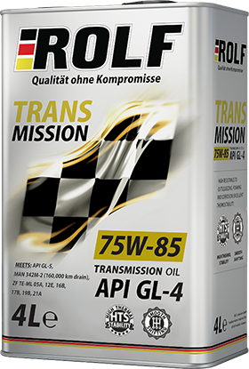Масло трансм. ROLF Transmission SAE 75W85  API GL-4 (4л) 1*4шт