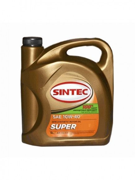 Масло мотор. SINTEC SUPER 3000 SAE 10W40 API SG/CD (5л)