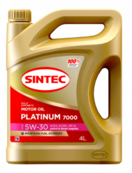 Масло мотор. SINTEC PLATINUM 7000 SAE 5W-30 ACEA A5/B5 API SL 4л 1*4 Масло мотор. SINTEC PLATINUM 7000 SAE 5W-30 ACEA A5/B5 API SL 4л 1*4