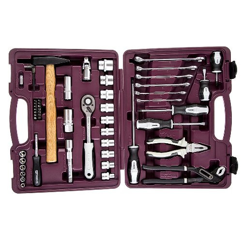 UTS0056 Набор инструмента универсальный 1/4", 1/2"DR, 56 предметов UTS0056 Набор инструмента универсальный 1/4", 1/2"DR, 56 предметов