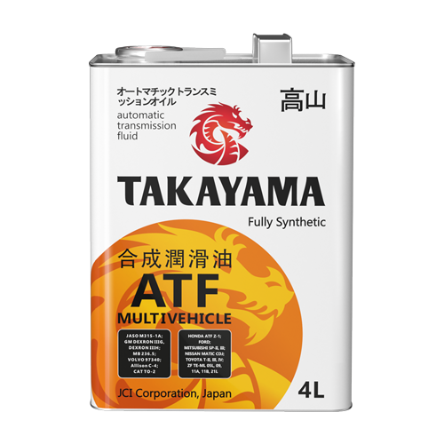Масло трансмиссионное TAKAYAMA ATF Multivechicle 4л Масло трансмиссионное TAKAYAMA ATF Multivechicle 4л