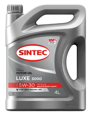 Масло мотор. SINTEC LUXE 5000 SAE 5W30 API SL/CF (4л) 1*4шт