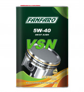 Масло мотор. синтет. Fanfaro Premium Ester-containing Engine Oil VSN SAE 5W40 API SN/SM/CF 1л 1*12шт Масло мотор. синтет. Fanfaro Premium Ester-containing Engine Oil VSN SAE 5W40 API SN/SM/CF 1л 1*12шт