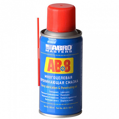 ABRO Masters Смазка многоцелевая проникающая (спрей) (100 мл) 1*12шт(AB8100RW) ABRO Masters Смазка многоцелевая проникающая (спрей) (100 мл) 1*12шт(AB8100RW)