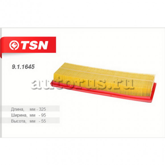 911645 Фильтр TSN воздушный LADA LARGUS/RENAULT LOGAN 1.6 8V K7M