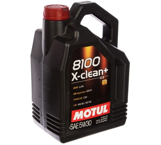 Масло мотор. MOTUL  8100 X-CLEAN+ 5W30 (5л.) (1*4)