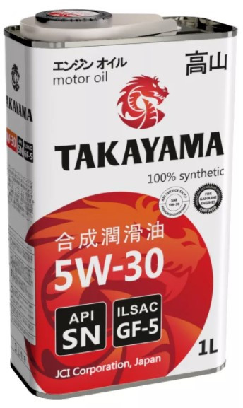 Масло моторное TAKAYAMA SAE 5W30 ILSAC GF-5 API SN 1л (ЖБ) Масло моторное TAKAYAMA SAE 5W30 ILSAC GF-5 API SN 1л (ЖБ)
