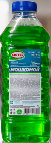 Летний омыватель стекол SINTEC концентрат "Мошкомой" 1л 1*12шт