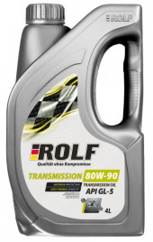 Масло трансм. ROLF Transmission SAE 80W90 API GL-5 (4л) пластик 1*4шт Масло трансм. ROLF Transmission SAE 80W90 API GL-5 (4л) пластик 1*4шт