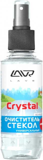 Ln1600 LAVR Очиститель стекол Crystal mini со спреем LAVR Glass Cleaner Crystal 185мл