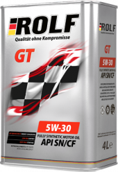 Масло мотор. ROLF GT SAE 5W30 API SN/CF Акция 4+1л 1*3шт
