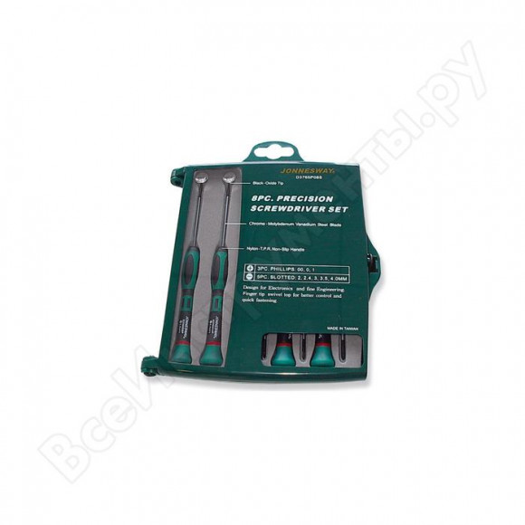 D3765P08S Набор отверток для точной механики, 65 мм, 8 предметов D3765P08S Набор отверток для точной механики, 65 мм, 8 предметов