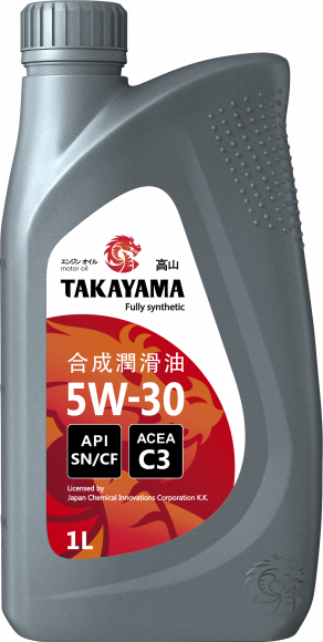 Масло моторное TAKAYAMA SAE 5W-30, API SN/CF C3" 1л пластик