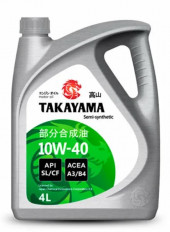 Масло моторное TAKAYAMA 10W40 API SL/CF A3/B4 (4л) пластик Масло моторное TAKAYAMA 10W40 API SL/CF A3/B4 (4л) пластик