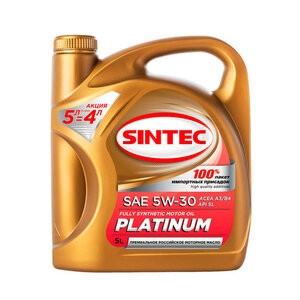 Масло мотор. SINTEC PLATINUM SAE  5W30  API SL/CF (60л)