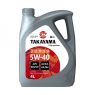 Масло моторное TAKAYAMA SAE 5W40 API SN/CF 4л пластик Масло моторное TAKAYAMA SAE 5W40 API SN/CF 4л пластик