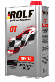 Масло мотор. ROLF GT SAE 5W30 API SP ACEA A5/B5  (1 л) 1*12шт
