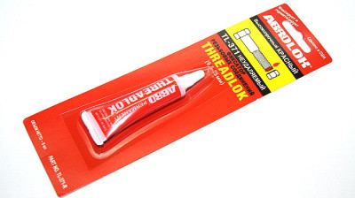 ABRO Закрепитель резьбы красный/сильный 6 мл. 1*12шт ABRO Закрепитель резьбы красный/сильный 6 мл. 1*12шт