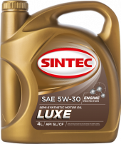 Масло мотор. SINTEC LUXE SAE 5W30 API SL/CF (4л) 1*4шт
