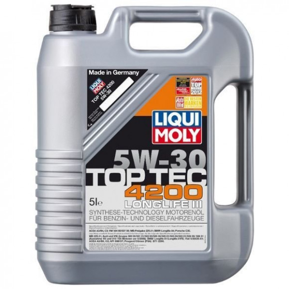 Масло мотор. Liqui Moly 5W30 TOP TEC 4200 5л. ЗОНТ в ПОДАРОК VW 50400/50700 Масло мотор. Liqui Moly 5W30 TOP TEC 4200 5л. ЗОНТ в ПОДАРОК VW 50400/50700