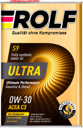 Масло мотор. ROLF ULTRA 0W30 ACEA С3 API SP 4л (металл) ( 1*4шт) Масло мотор. ROLF ULTRA 0W30 ACEA С3 API SP 4л (металл) ( 1*4шт)