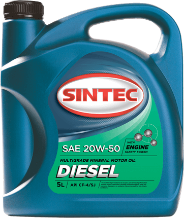 Масло мотор. SINTEC DIESEL SAE 20W50  API CF-4/CF/SJ   (5л)