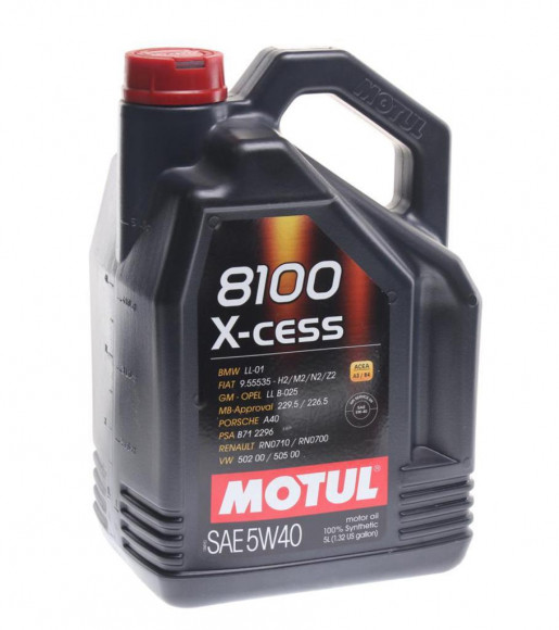 Масло мотор. MOTUL 8100 X-CESS 5W40 (5л.) (1*4)