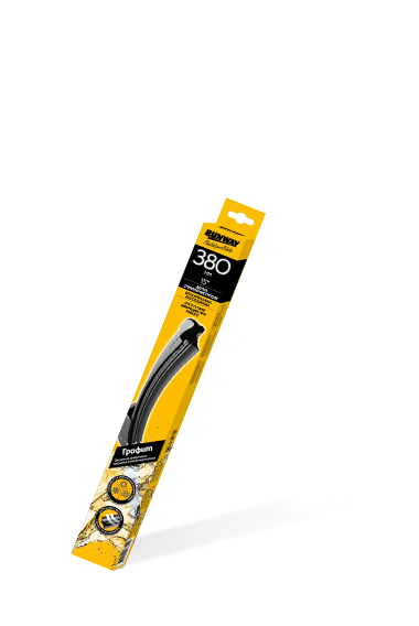 RW 15G Щетка стеклоочистителя бескаркасная 380мм с графитовым покрытием RW 15G Щетка стеклоочистителя бескаркасная 380мм с графитовым покрытием