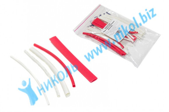Трубка термоусадочн (кембрик) набор 25 шт., L=100мм NOVA-PRO