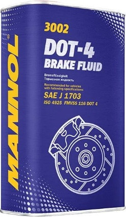 Торм. жидкость 3002 MANNOL DOT-4 1 л. Торм. жидкость 3002 MANNOL DOT-4 1 л.
