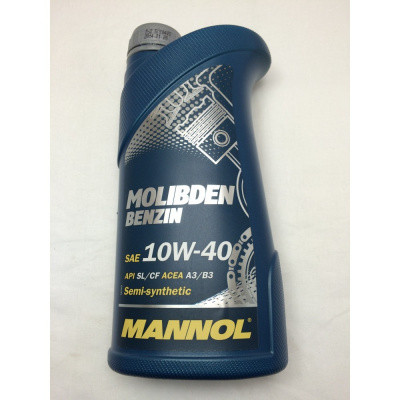 Масло мотор. MANNOL MOLIBDEN BENZIN 10W-40 1 л. 1*20 Масло мотор. MANNOL MOLIBDEN BENZIN 10W-40 1 л. 1*20