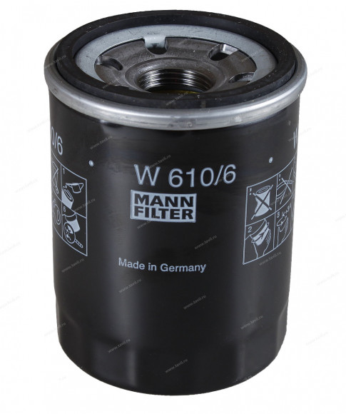 Фильтр масляный MANN W 610/6 Фильтр масляный MANN W 610/6