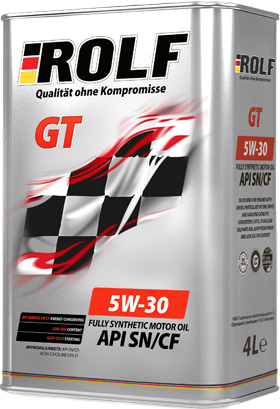 Масло мотор. ROLF GT SAE 5W30 API SN/CF   (4 л) 1*4шт