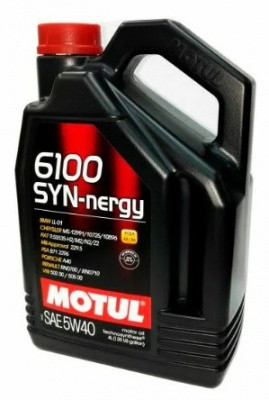 Масло мотор. MOTUL  5W40 6100 SYN-NERGY (4л) 1*4 шт.