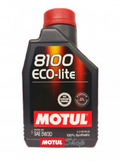 Масло мотор. MOTUL 5W30 8100 ECO-LITE (1л) 1*12 шт. Масло мотор. MOTUL 5W30 8100 ECO-LITE (1л) 1*12 шт.