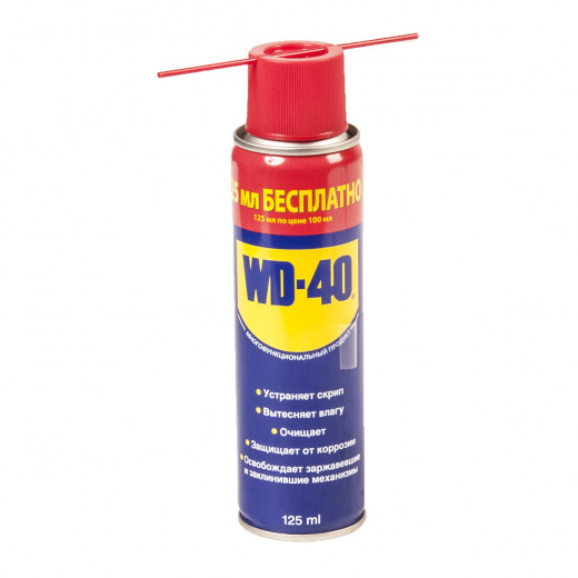 Смазка универсальная WD-40 125мл аэрозоль 1*36шт Смазка универсальная WD-40 125мл аэрозоль 1*36шт