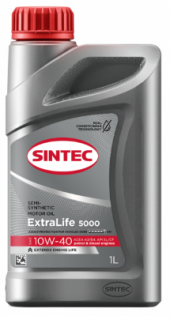 Масло мотор. SINTEC Extra Life 5000 SAE 10W-40 ACEA A3/B4 1л