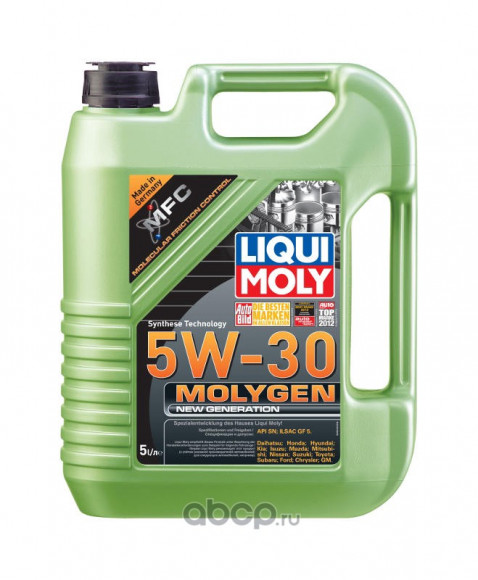 Масло мотор. Liqui Moly 5W30 MOLIGEN син 5л Масло мотор. Liqui Moly 5W30 MOLIGEN син 5л