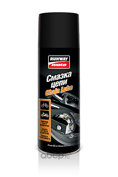 RW8000 Смазка цепи (аэроз) (500 мл) (1*12) RW8000 Смазка цепи (аэроз) (500 мл) (1*12)