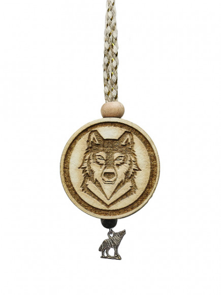 Ароматизатор подвеска CAROMI Волк 2 в круге Парфюм Унисекс