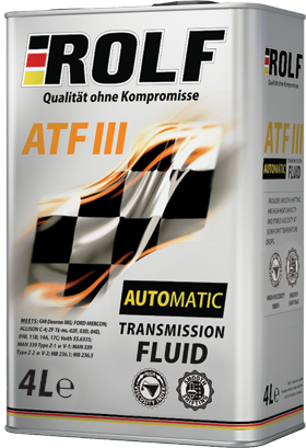 Масло трансм. ROLF ATF III  (4л) 1*4шт