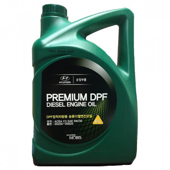 Масло мотор. Hyundai Premium DPF Diesel 5W30 C3 синт., 6л Масло мотор. Hyundai Premium DPF Diesel 5W30 C3 синт., 6л