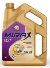 Масло моторное MIRAX MX7 5W30 ACEA A5/B5 API SP (4л) Масло моторное MIRAX MX7 5W30 ACEA A5/B5 API SP (4л)