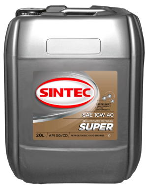 Масло мотор. SINTEC SUPER SAE 10W40 API SG/CD(20л)