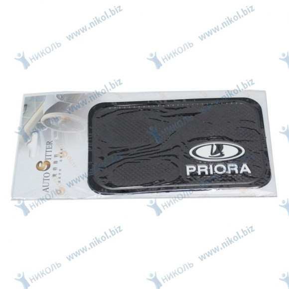 Коврик липучка PRIORA черный (бел.знач) Коврик липучка PRIORA черный (бел.знач)