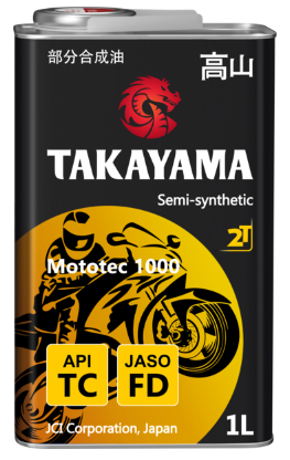 Масло моторное TAKAYAMA Mototec 1000 2T JASO API TC 1л. жб