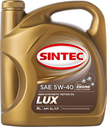 Масло мотор. SINTEC LUXE SAE 5W40 API SL/CF(4л) 1*4шт Масло мотор. SINTEC LUXE SAE 5W40 API SL/CF(4л) 1*4шт